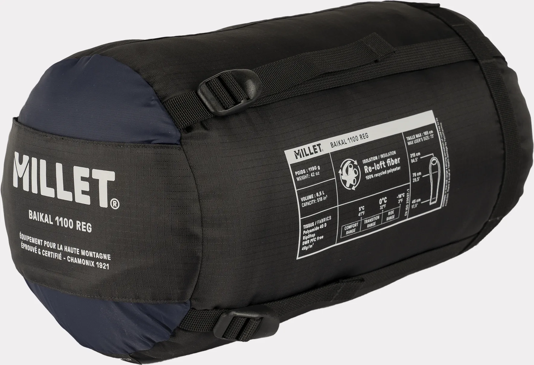 Sac Baikal 1100 Reg Saphir - Sac De Couchage | Millet