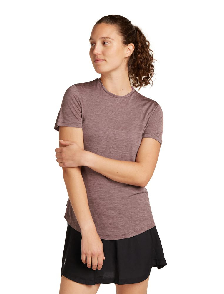 T-shirt Femme Merino 125 Cool-lite Sphere Iii Carob | Icebreaker
