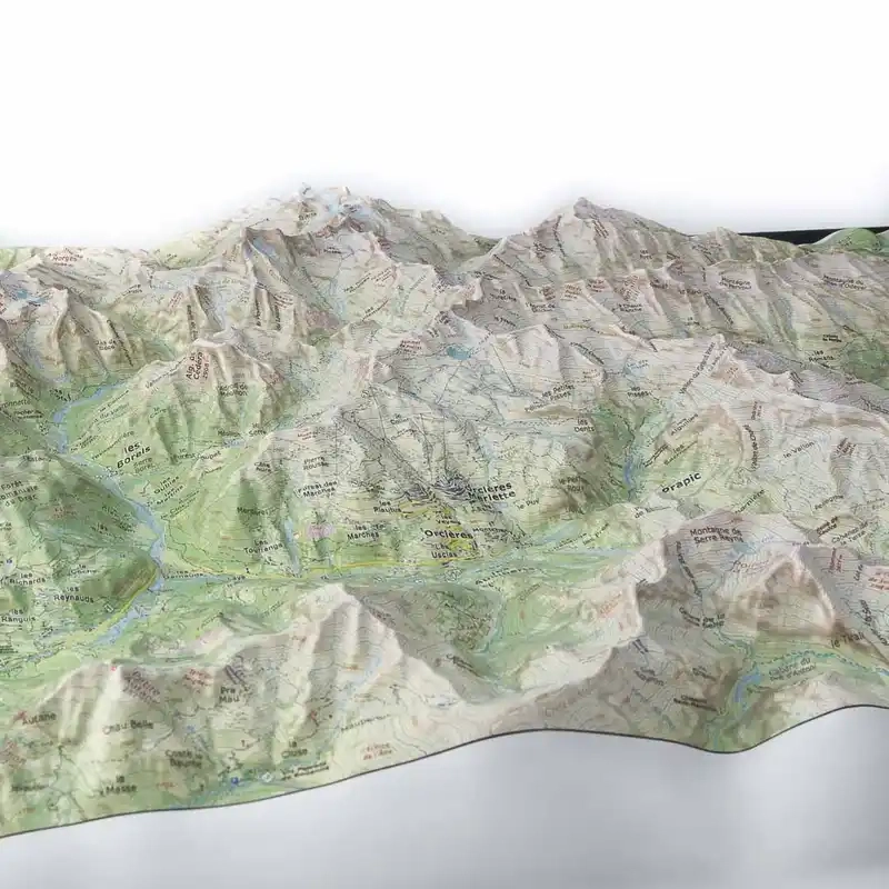 Carte En Relief Ecrins Sud - Equipement Outdoor | Deniveles Editions