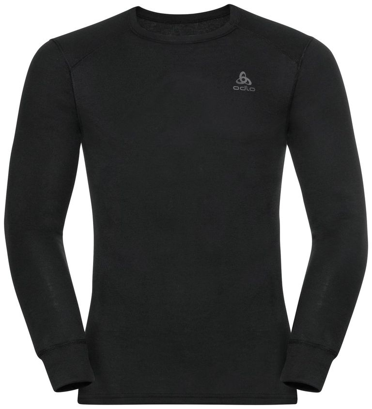 T-shirt Active Warm Eco Crew Black - Tee Shirt Ml | Odlo
