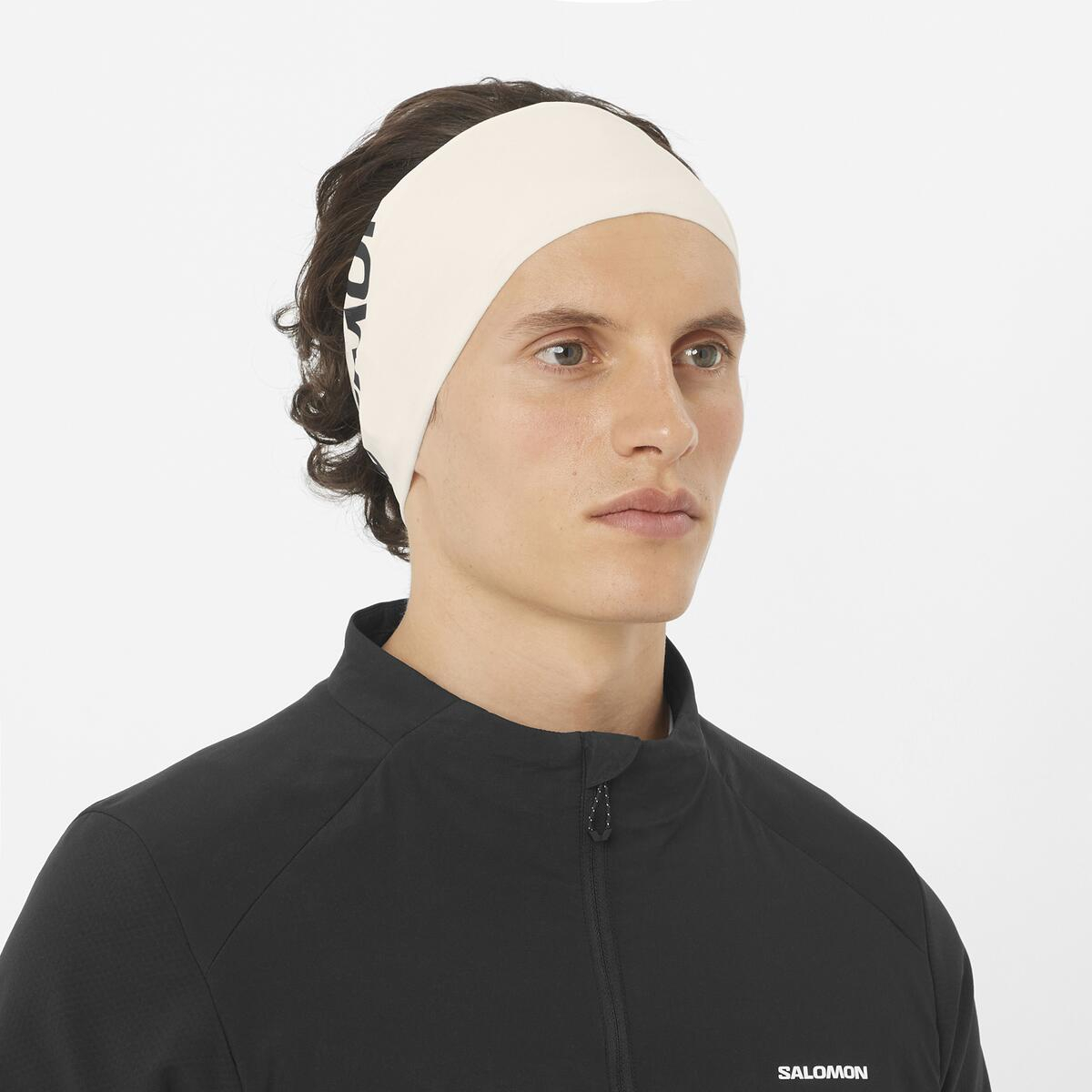 Bandeau Rs Pro Headband Whisper White Deep Black - Bandeau | Salomon