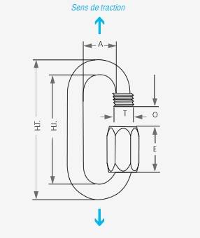 Maillon 8 Mm Normal Zingue Epi - Equipement De Parois | Peguet