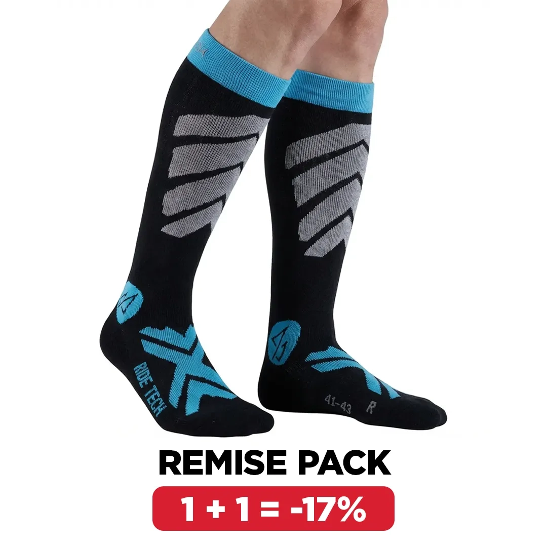 Ride Tech Bleu (1 Paire) - Chaussettes | Approach Outdoor