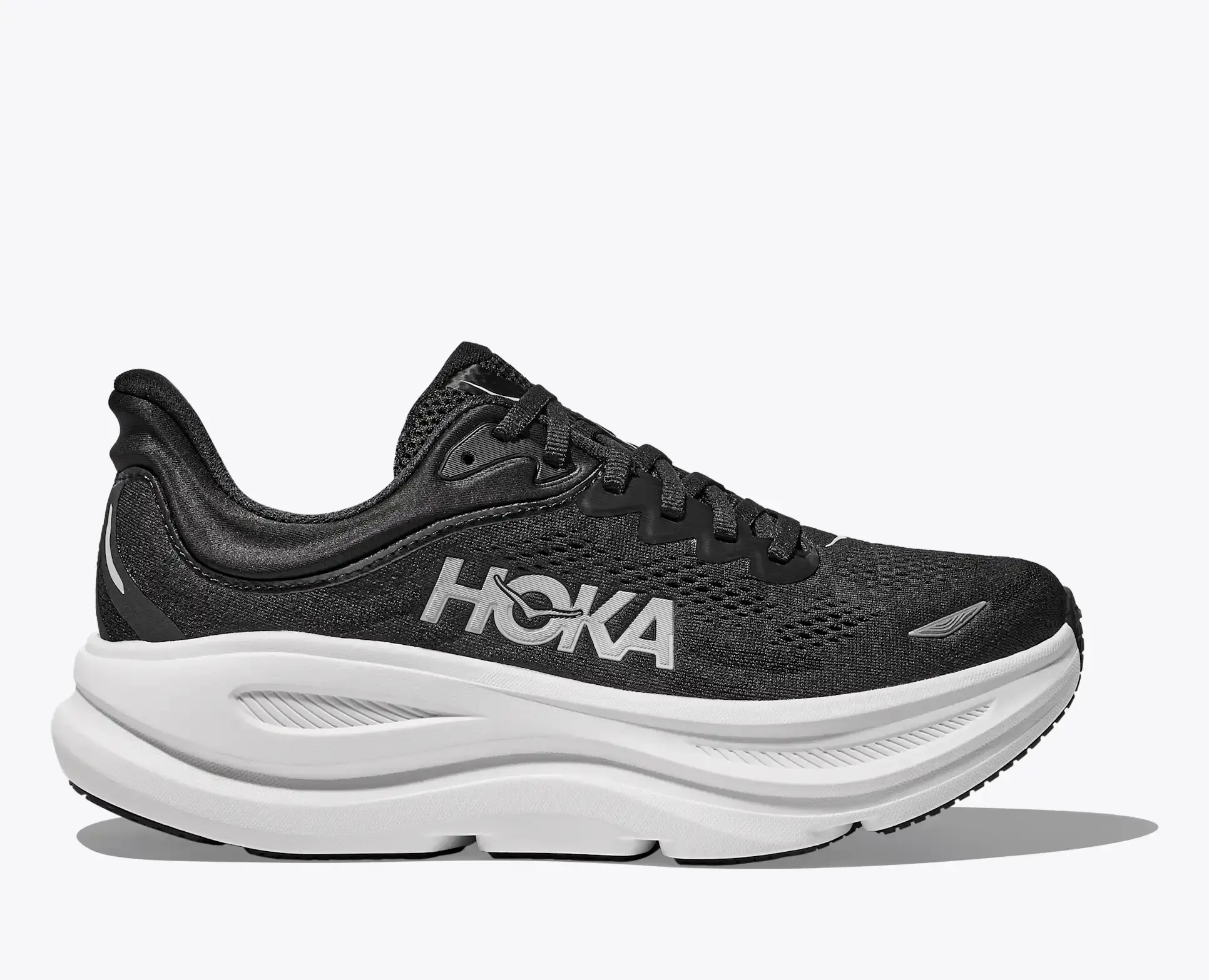 Bondi 9 Femme Black White - Chaussures | Hoka