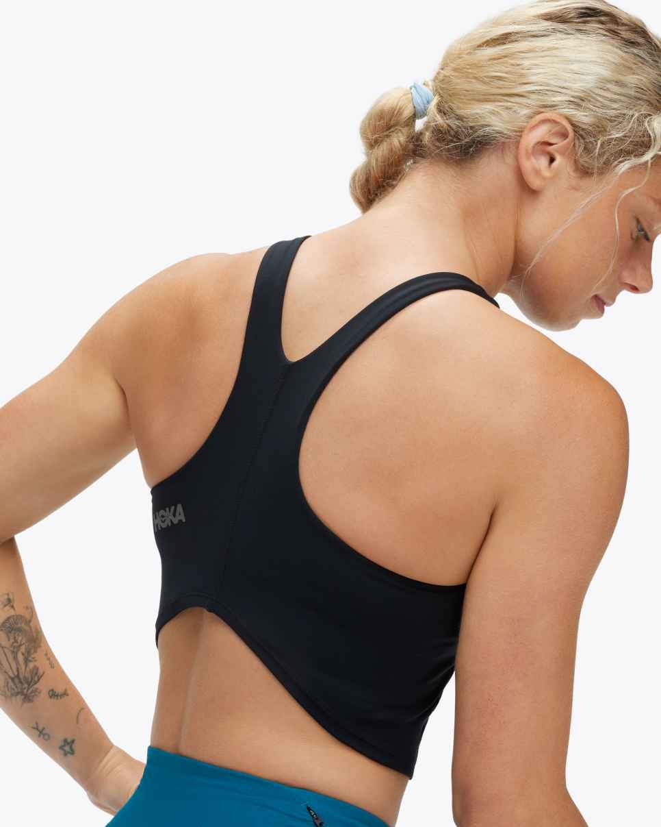 Brassière Crop Top Femme Elaro Black - Brassiere | Hoka