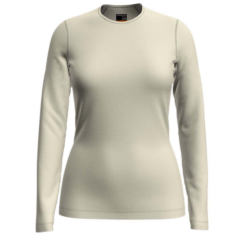 T-shirt Femme 200 Oasis Ls Crewe Undyed - Tee Shirt Ml | Icebreaker