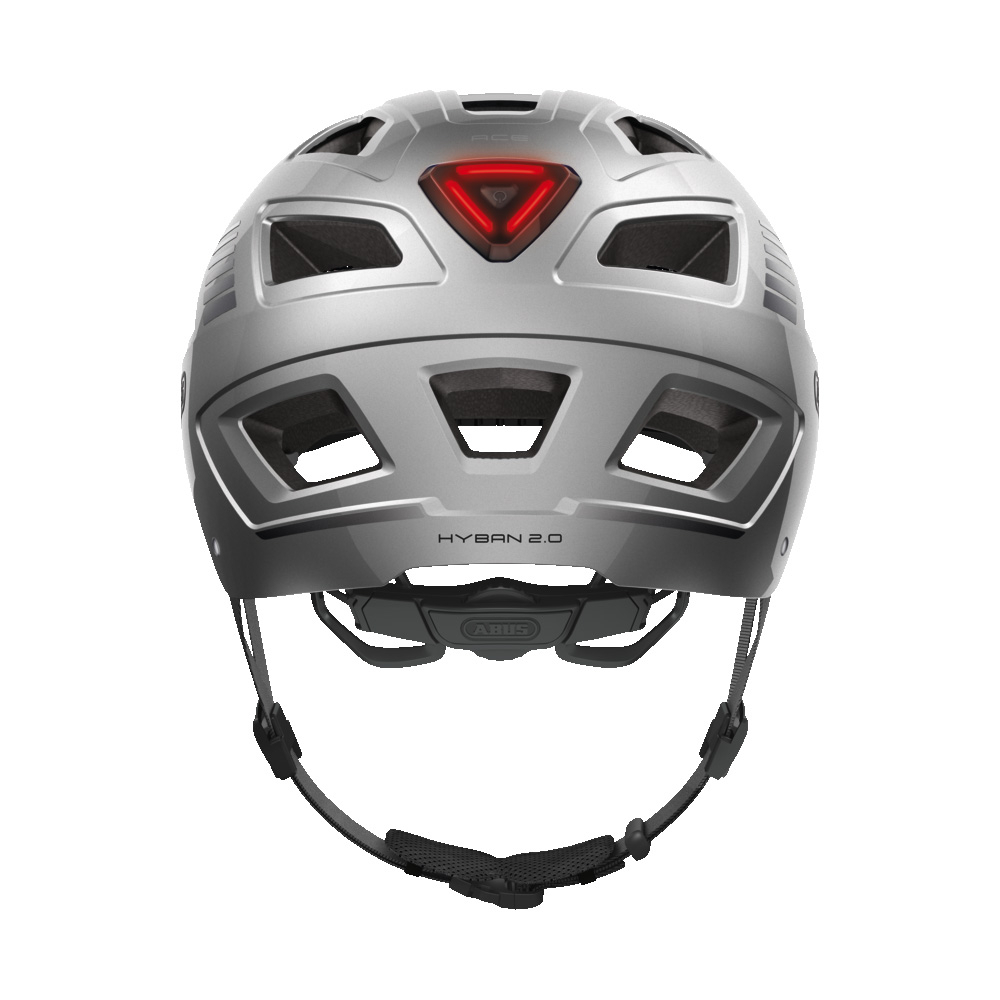 Hyban 2.0 Signal Silver - Casque | Abus