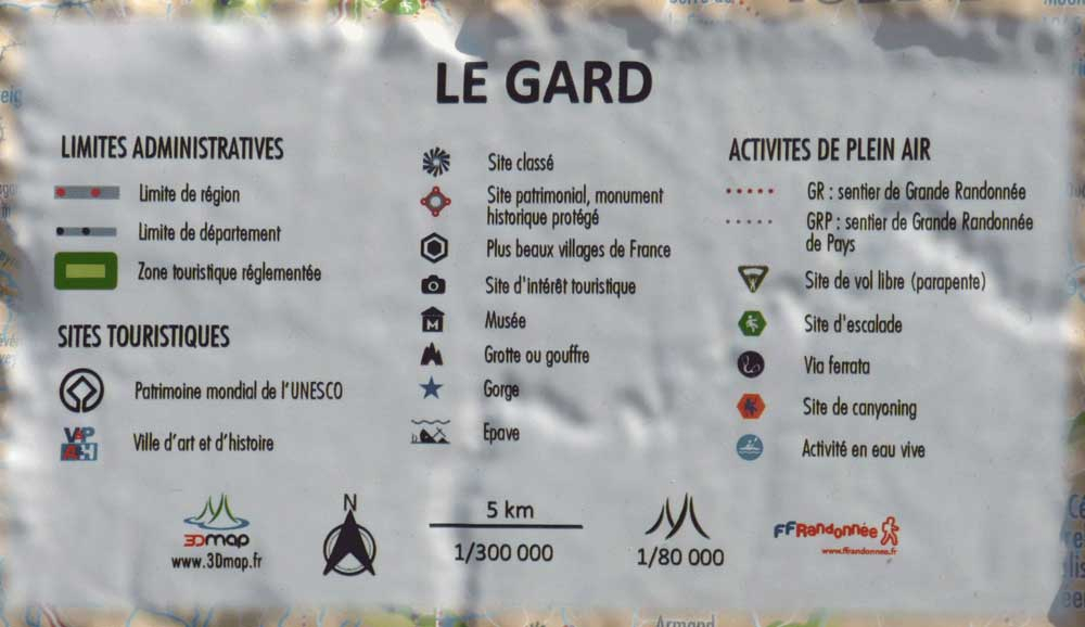 Le Gard - Cartes | 3dmap