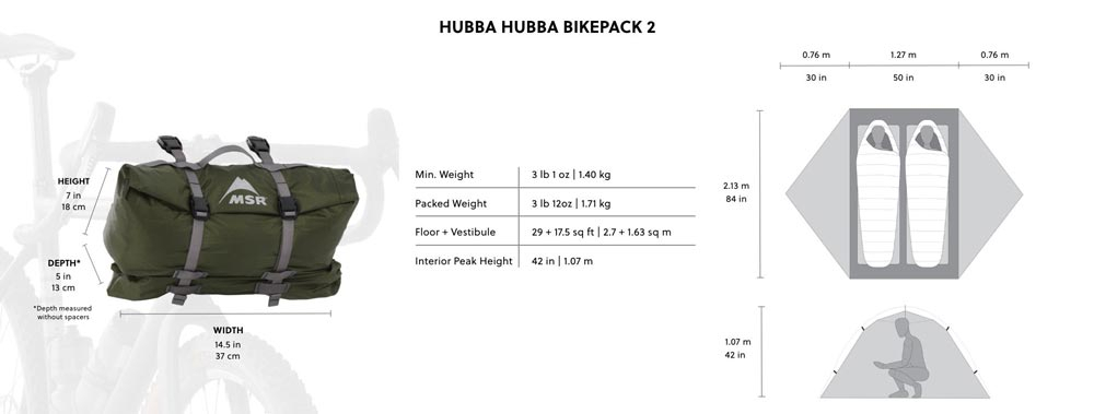 Hubba Hubba Bikepack 2 - Tente | Msr