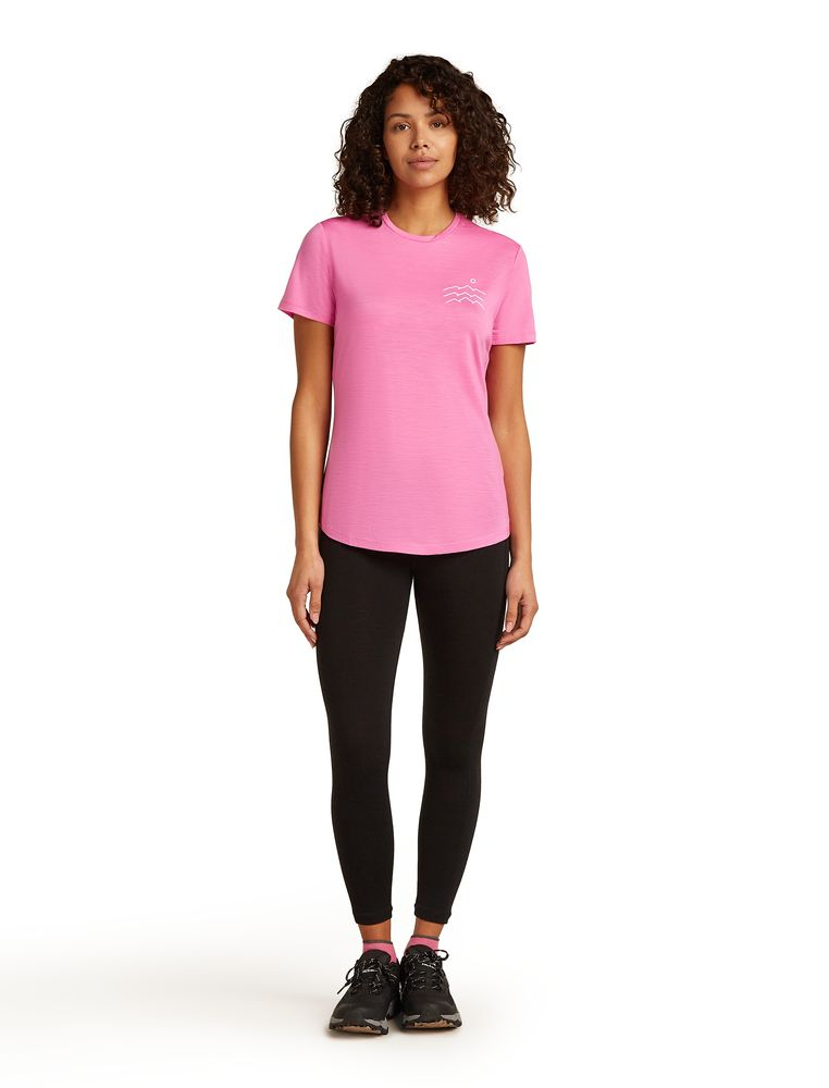 T-shirt Femme Merino 125 Cool-lite Sphere Across Pop | Icebreaker