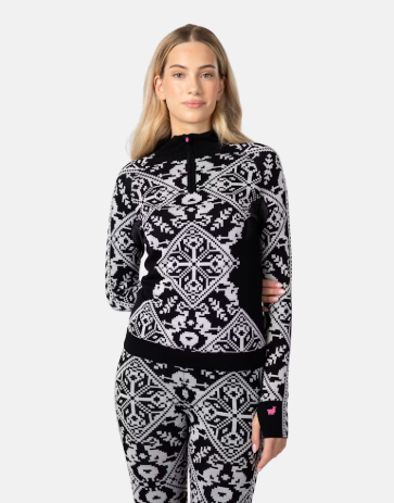 Saga Half Zip Black Kari Traa