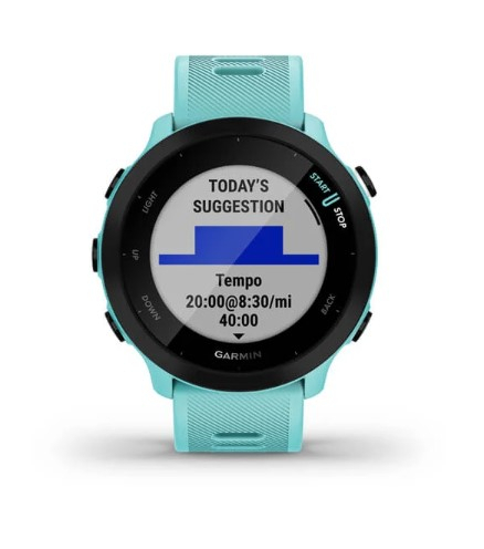 Forerunner 55 Vert D'eau - Gps | Garmin