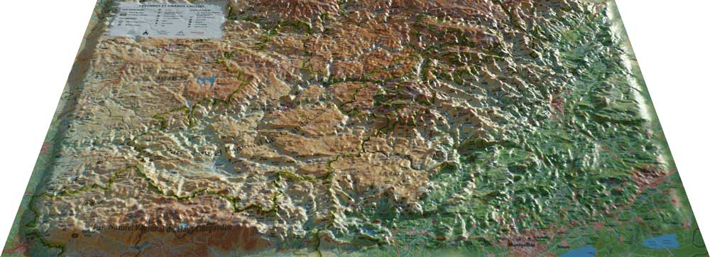 Cevennes Grands Causses - Cartes | 3dmap