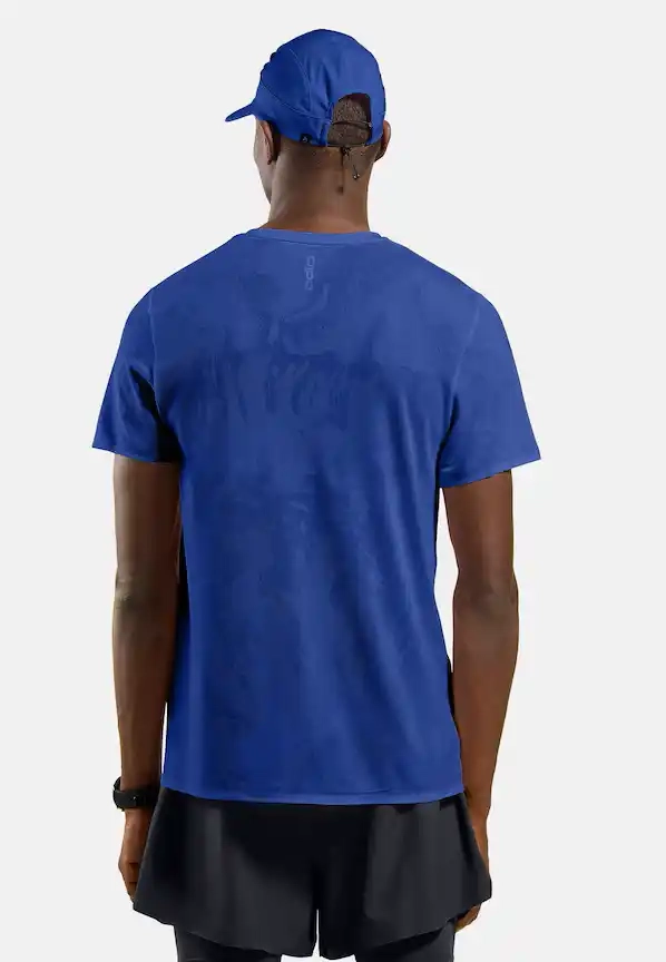 T-shirt Cubic Light Dazzling Blue - Tee Shirt Mc | Odlo