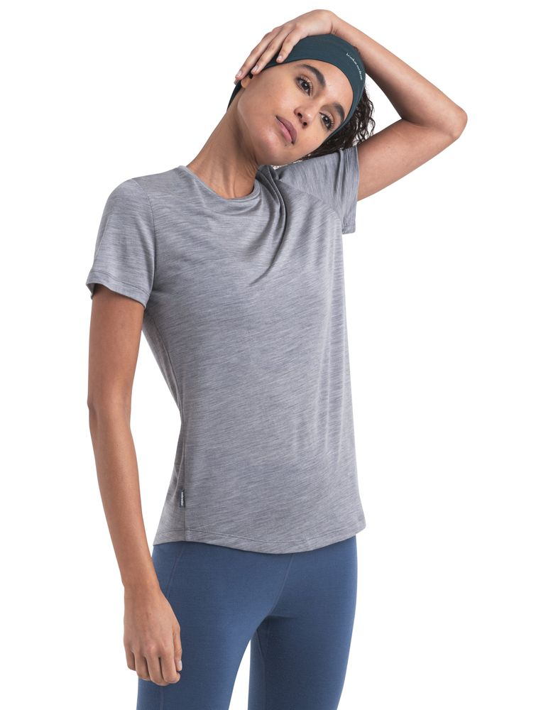 T-shirt Femme Merino 125 Cool-lite Sphere Iii Metro | Icebreaker