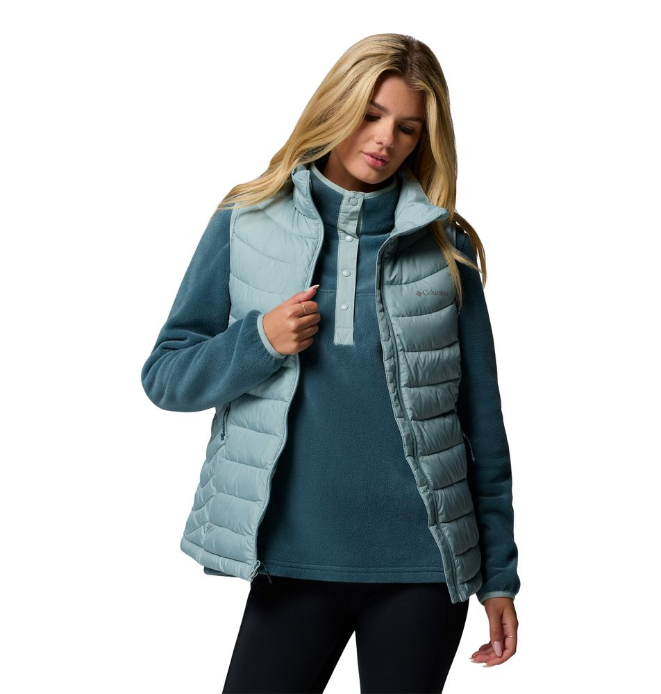 Doudoune Sans Manches Powder Lite II Femme Crushed Blue - Doudoune