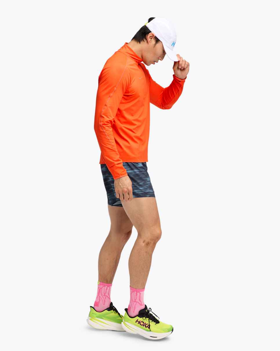 T-shirt Zippé Glidetech Lava - Polaire | Hoka