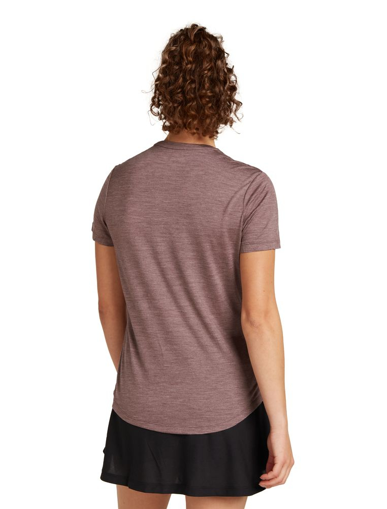 T-shirt Femme Merino 125 Cool-lite Sphere Iii Carob | Icebreaker