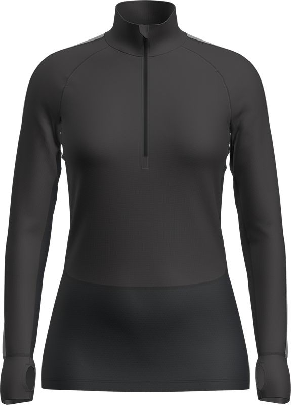 T-shirt Femme Zoneknit 260 Jet Heather Black Metro | Icebreaker