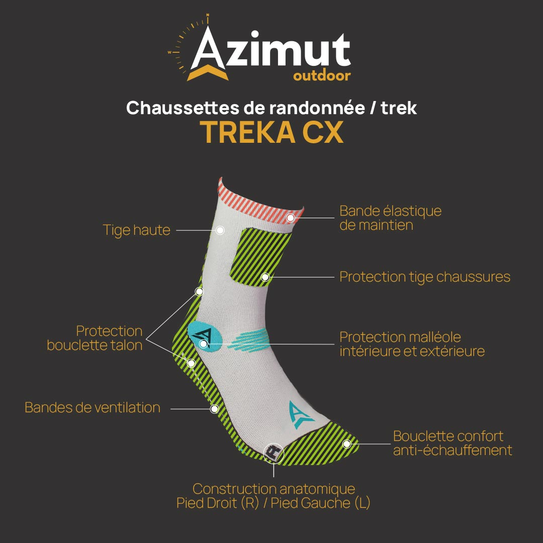 Treka Cx Bleu 1 Paire - Chaussettes | Azimut Outdoor