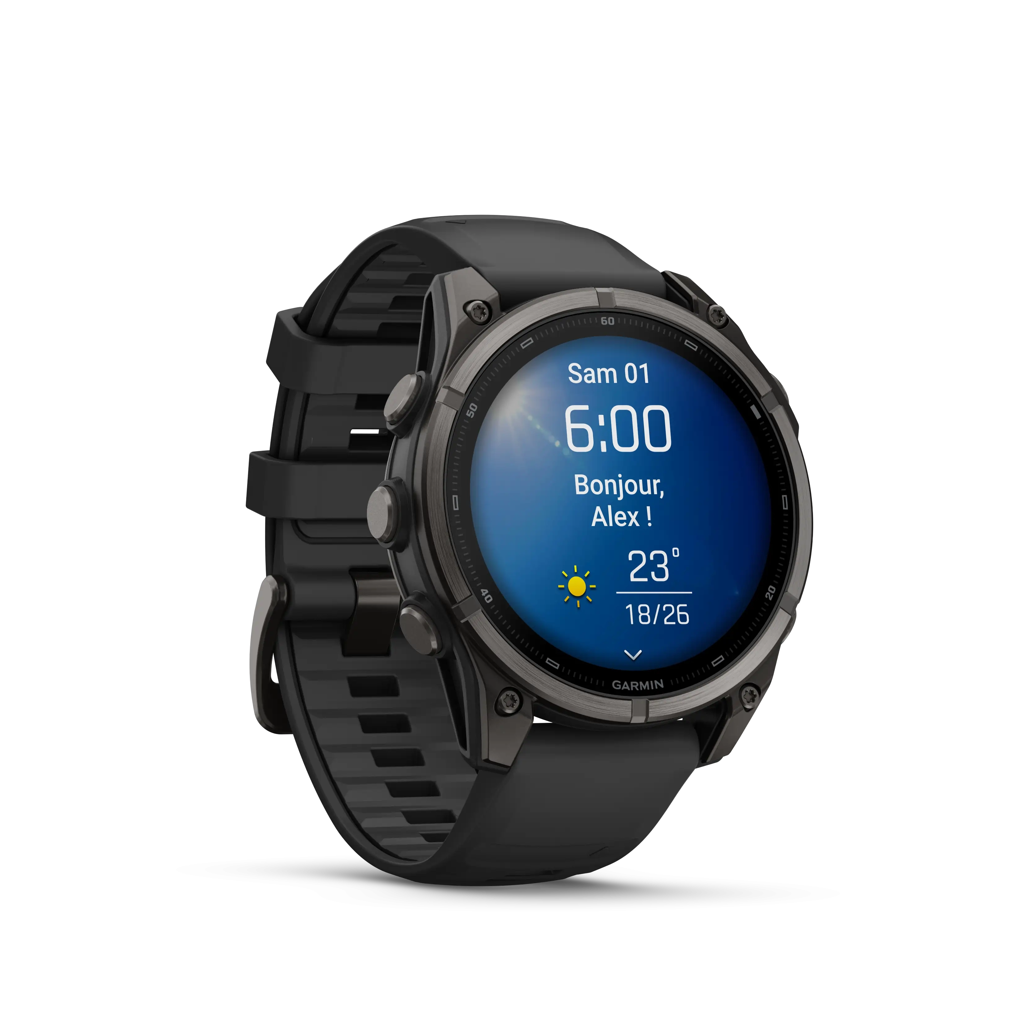 Fenix 9 47mm Titane Carbon Gray DLC /black Band - Gps | Garmin