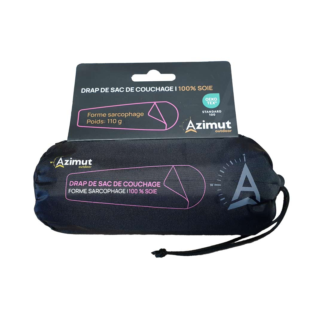 Drap de sac 100% soie Mummy Violet - Azimut Outdoor