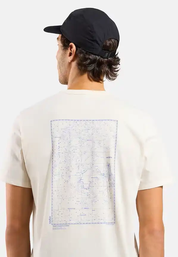 T-Shirt Cotton Blend Unlimited Gardenia - Tee Shirt Mc | Odlo