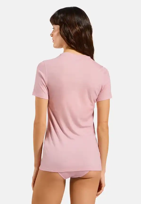 T-Shirt Femme Merino 160 Hyper Pink - Tee Shirt Mc | Odlo