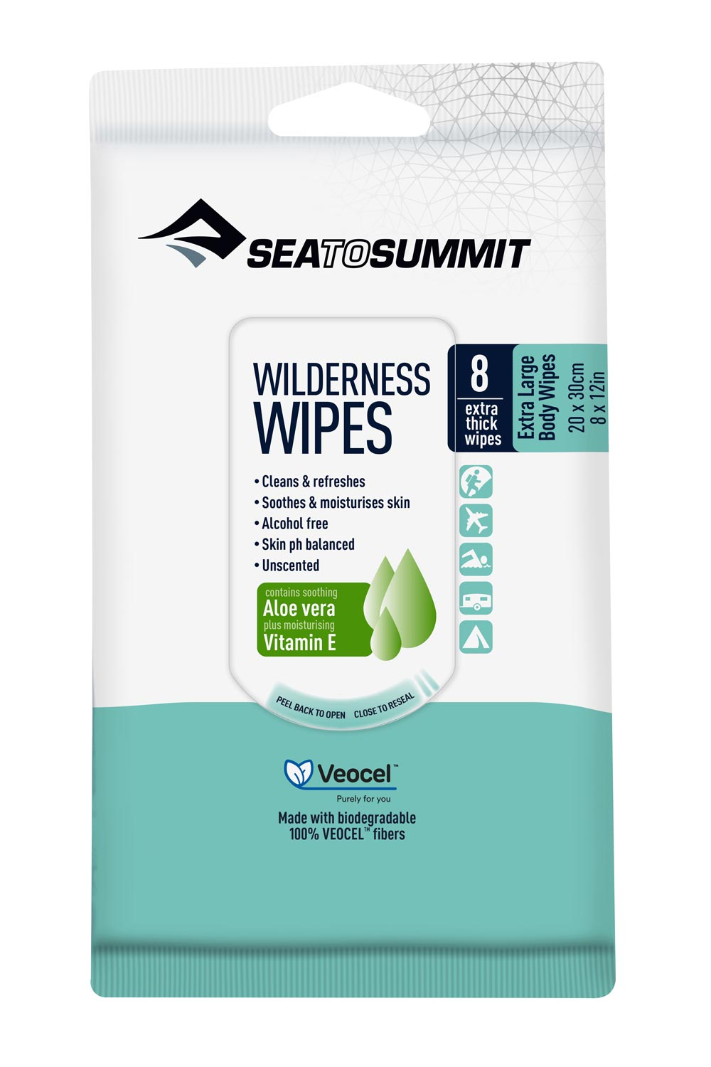 Pack 8 Lingettes 20 X 30cm - Hygiene | Sea To Summit