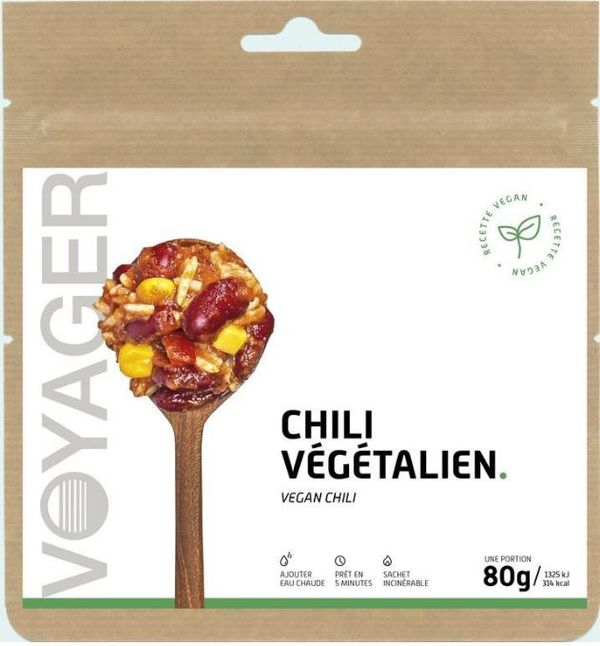 Chili Vegetarien - Repas Lyophilise | Voyager