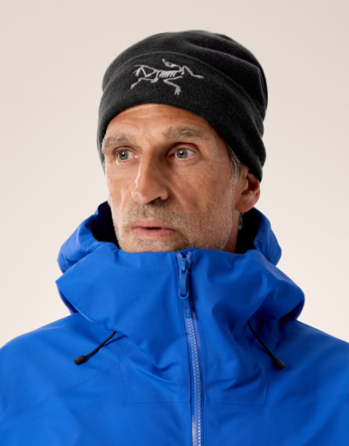 Bonnet Embroidered Bird Toque Black Arcteryx
