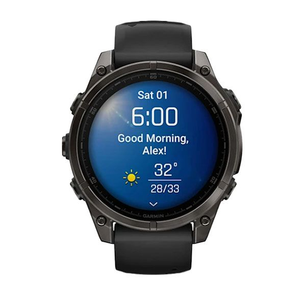 Fenix 8 51mm Amoled Saph Crb Gry Ti - Gps Running | Garmin