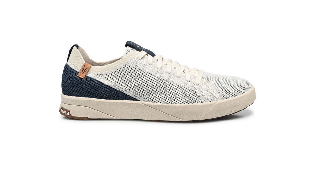 Cannon Knit 2.0 White Navy - Chaussures | Saola
