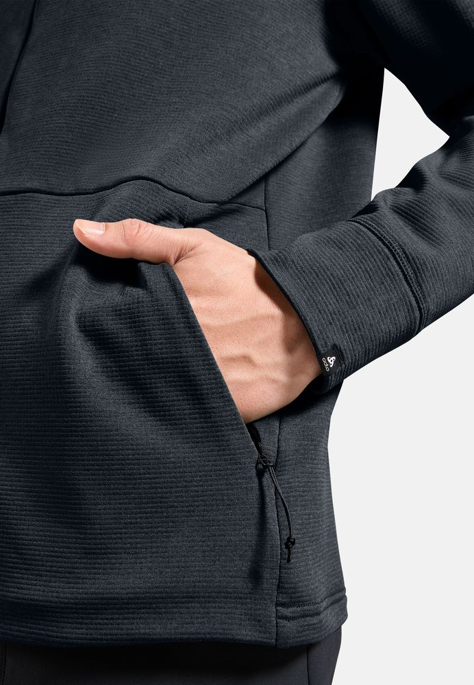Veste Polaire Grid Fleece Black Melange