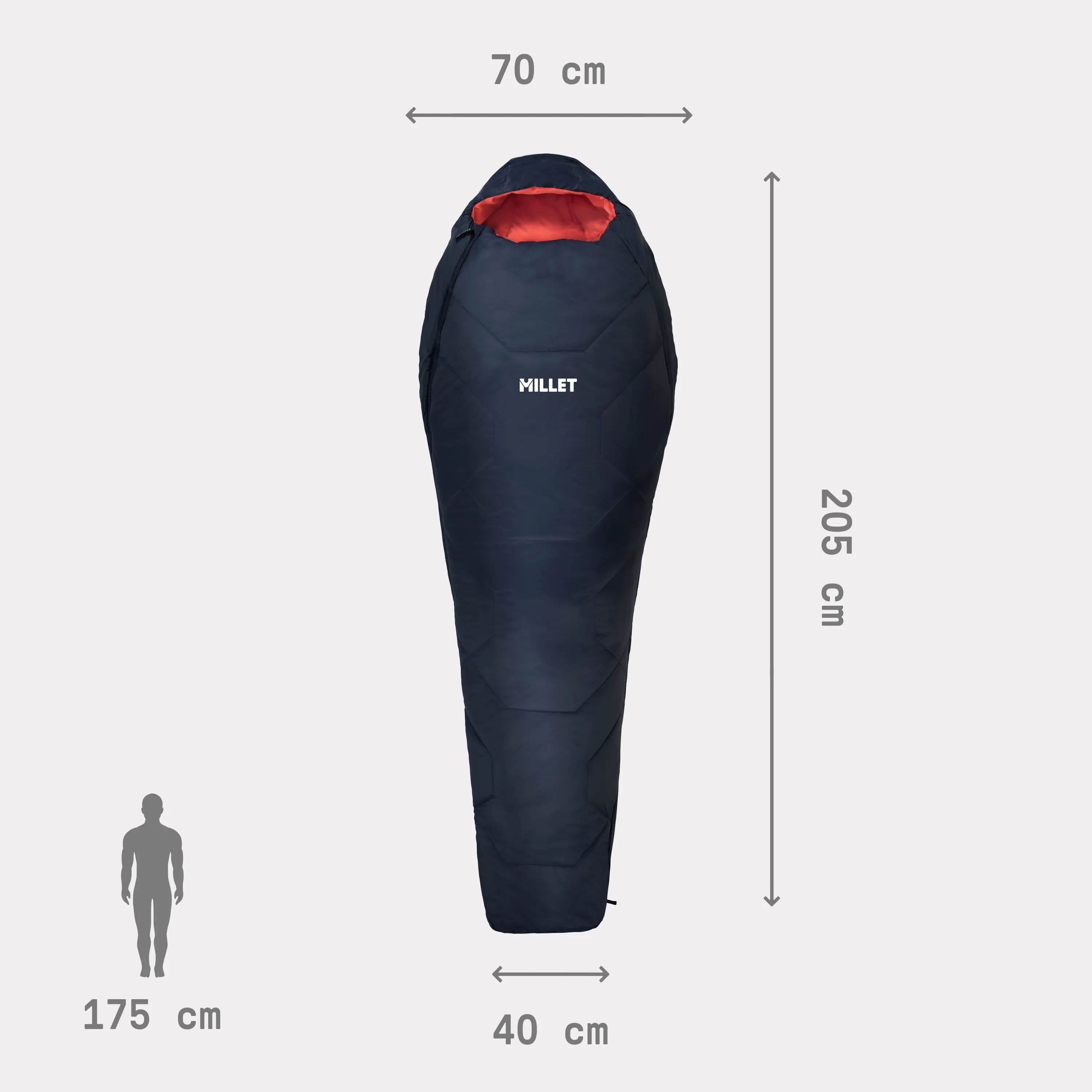 Baikal 750 Femme Saphir 10°/6° Gauche - Sac De Couchage | Millet