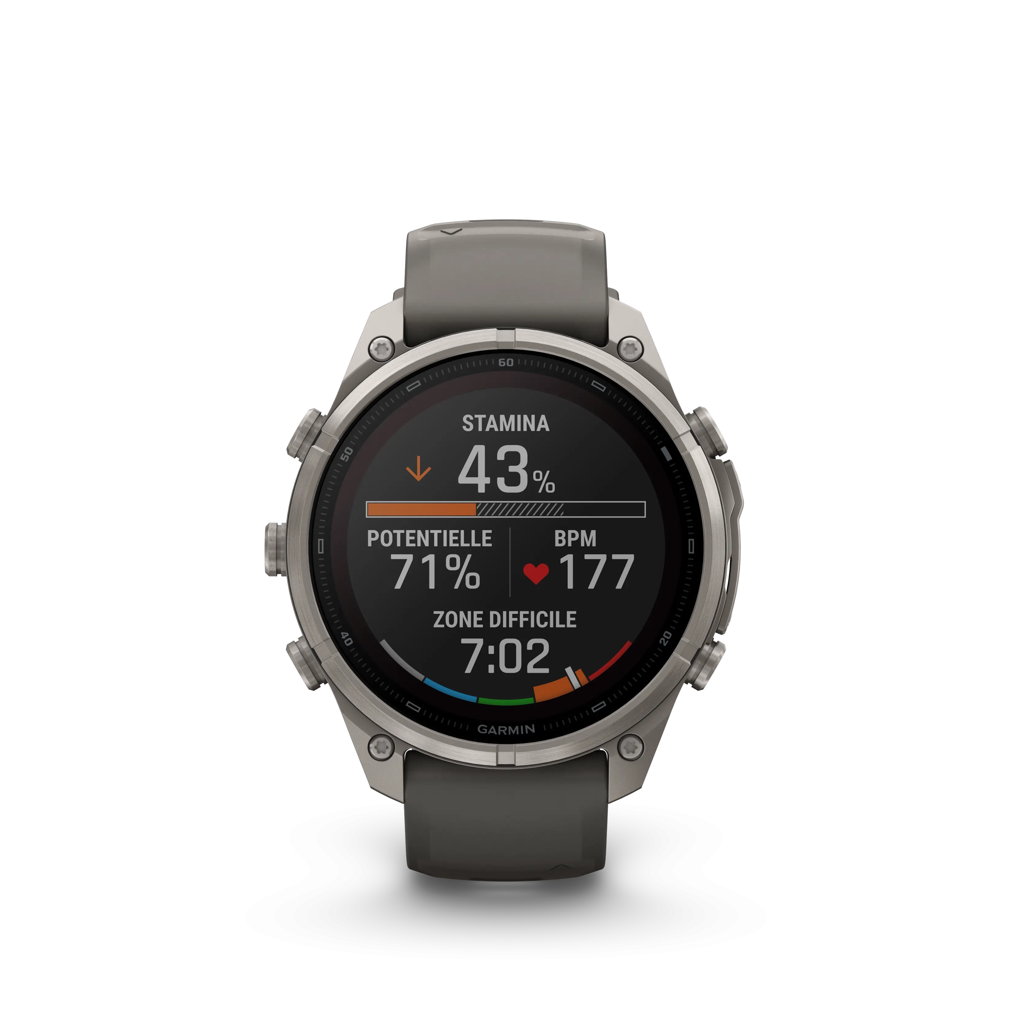 Fenix 9 Pro 47mm Solar Inreach Titane Pebble Silver Grey Band - Gps | Garmin