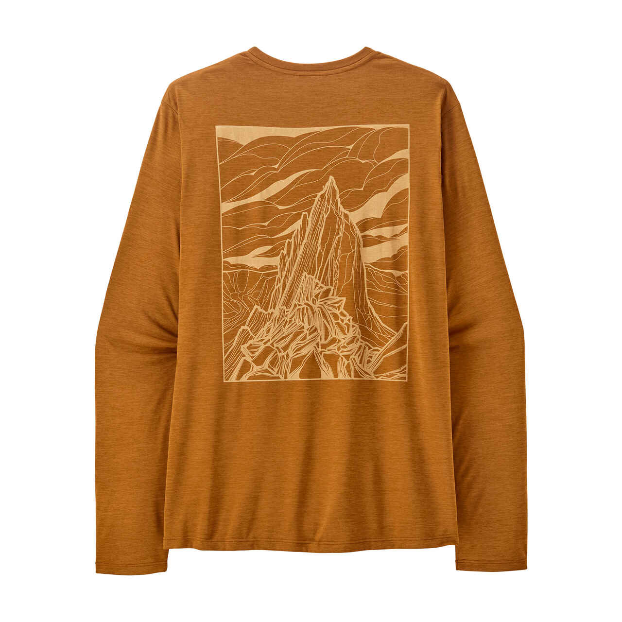 T-Shirt Capilene Cool Daily Cloud Crag Cinnamon - Tee Shirt Ml | Patagonia