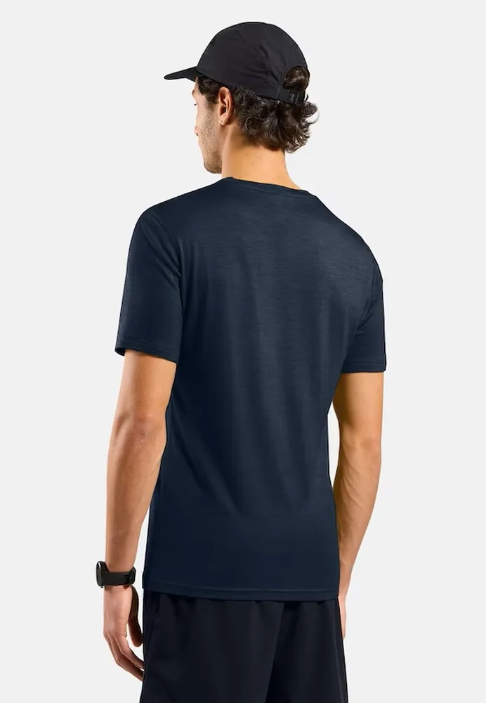 T-Shirt Merino 160 Crew Dark Sapphire - Tee Shirt Mc | Odlo