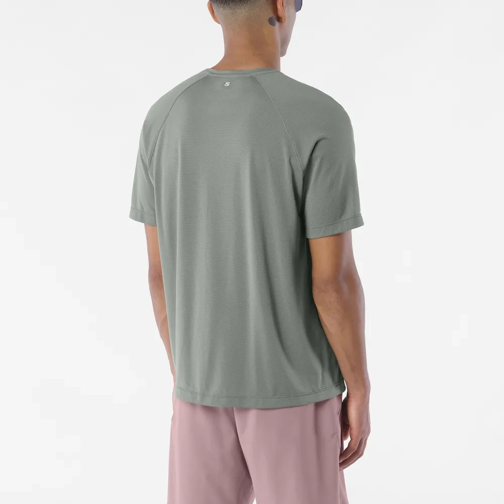 T-shirt Shkout Core Castor Grey - Tee Shirt Mc | Salomon