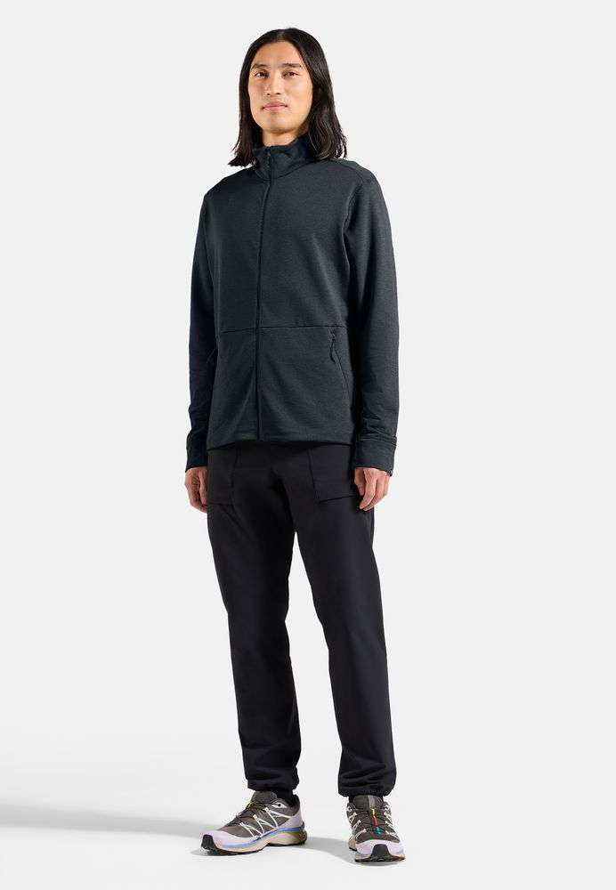 Veste Polaire Grid Fleece Black Melange