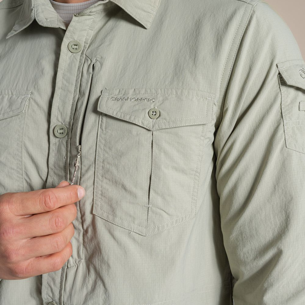 Nosilife Adventure Long Sleeved Shirt III Bay Leaf - Chemise