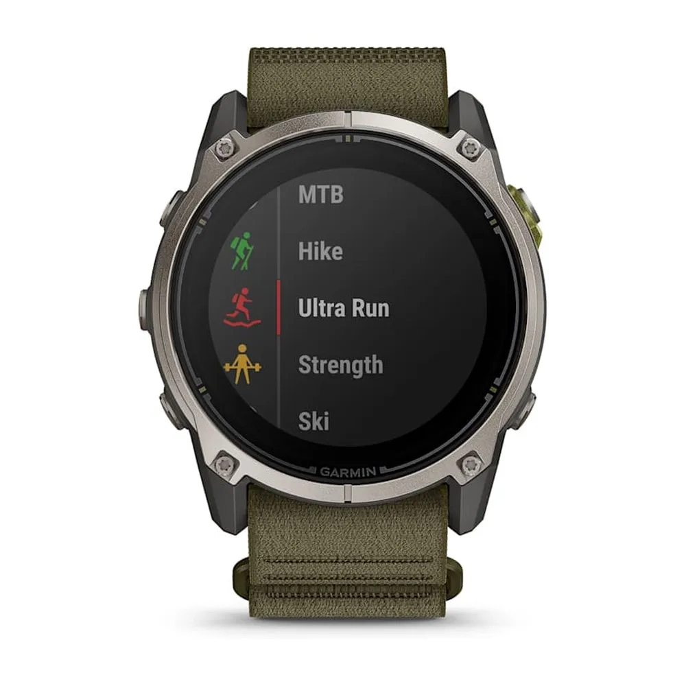 Enduro 4  Solar  51mm  Sapph/tit Silver / Nylon Comf Fit Olive + - Gps