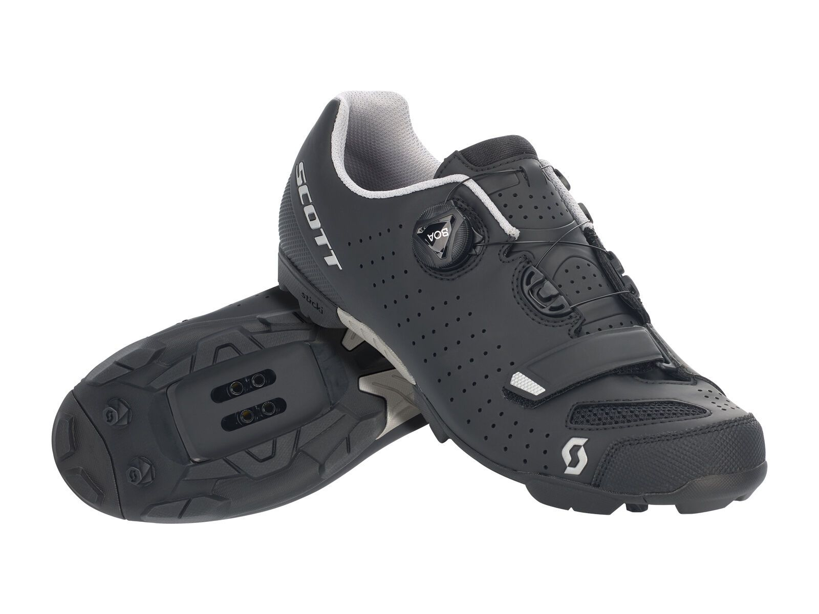 Shoe Mtb Comp Boa Matt Black/silver - Chaussures | Scott