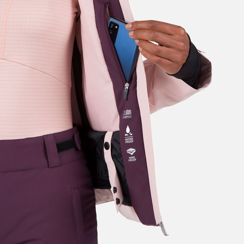 Veste De Ski Strawpile Femme Powder Pink - Veste | Rossignol