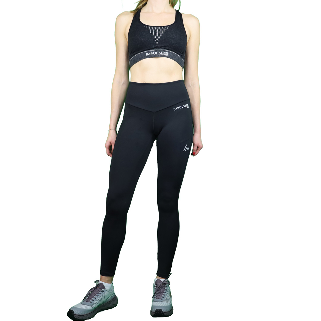 Collant / Legging Femme Trail+ Black - Collant | Impulse Outdoor