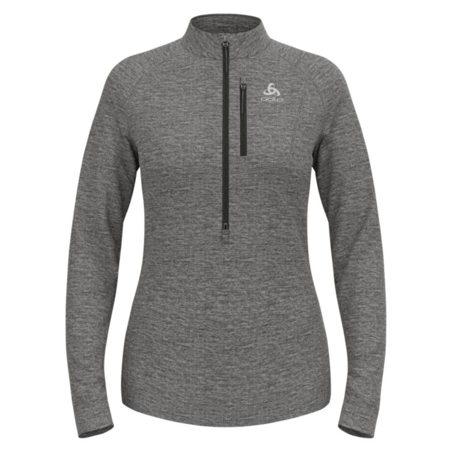Polaire Femme Tencia 1/2 Zip Dark Grey Melange - Polaire | Odlo