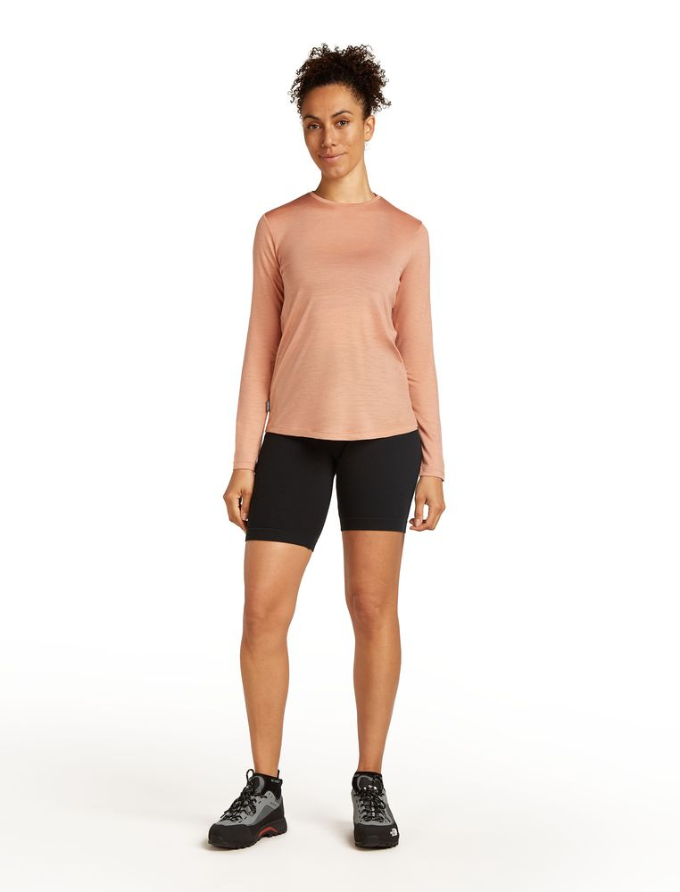 T-shirt Femme Long Merino 125 Cool-lite Sphere Iii Desert Sand - Tee Shirt Ml