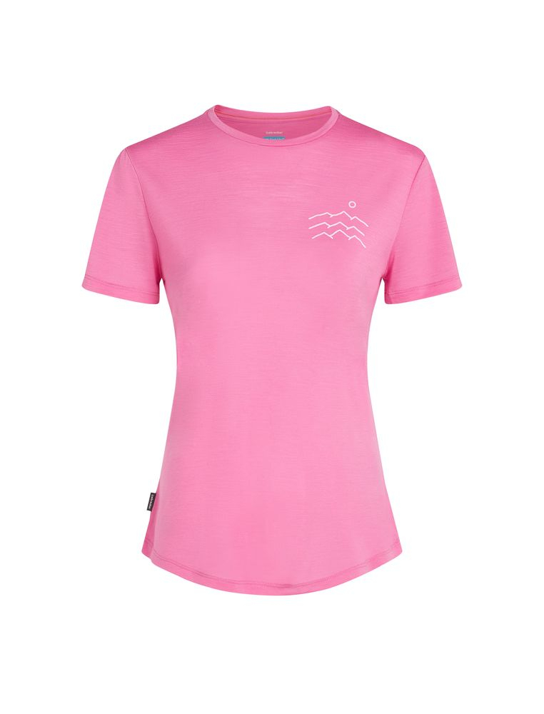 T-shirt Femme Merino 125 Cool-lite Sphere Across Pop | Icebreaker