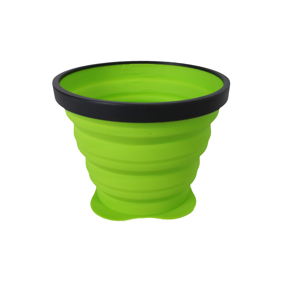 Gobelet Pliant 480 Ml Vert Lime - Assiette - Verre | Azimut Outdoor