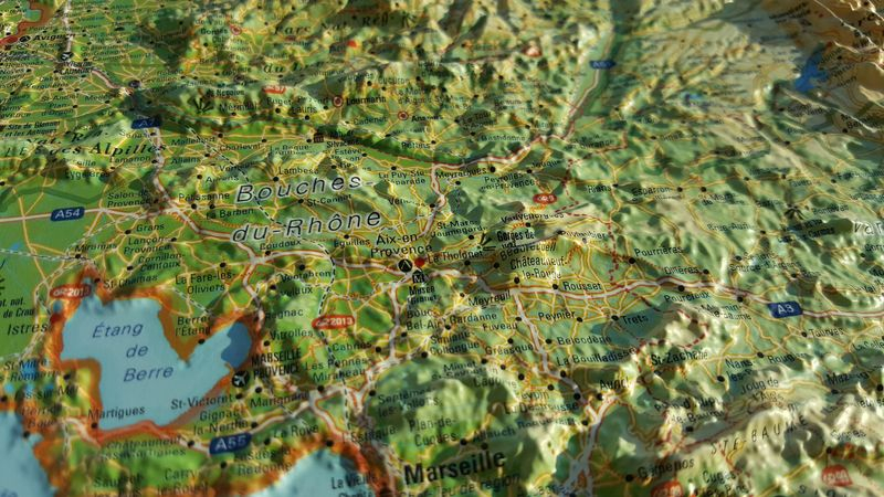 La Région Provence-alpes-cote D'azur - Cartes | 3dmap